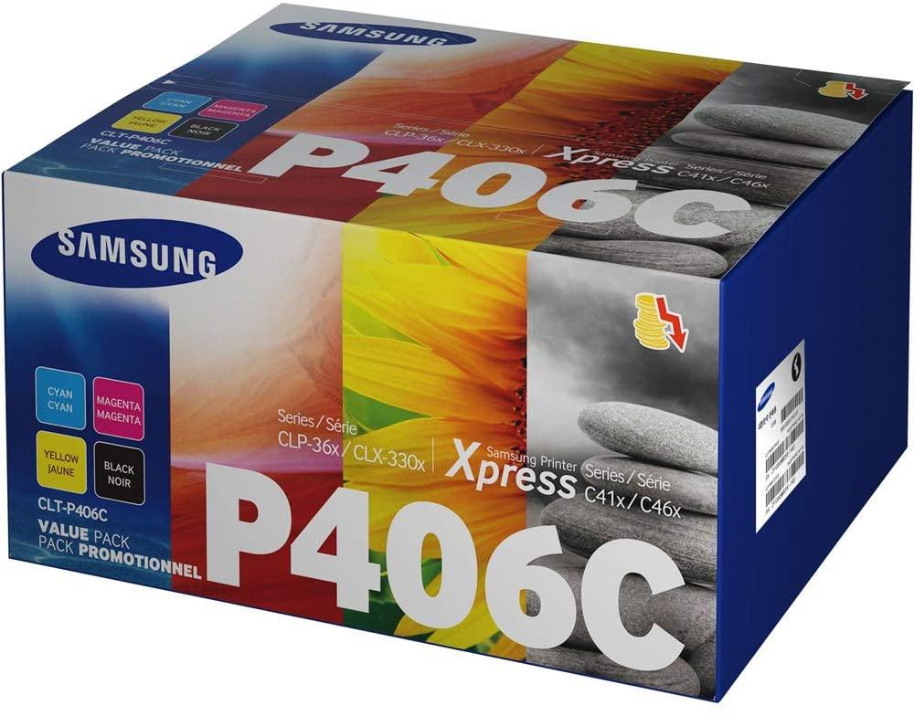 Samsung Laser Toner Cartridge for 406 (Value Pack),Use For Samsung CLP-365, CLP-365W, CLX-3305FN, Xpress C410W, Xpress C460FW, Xpress C460W - eBuy UAE